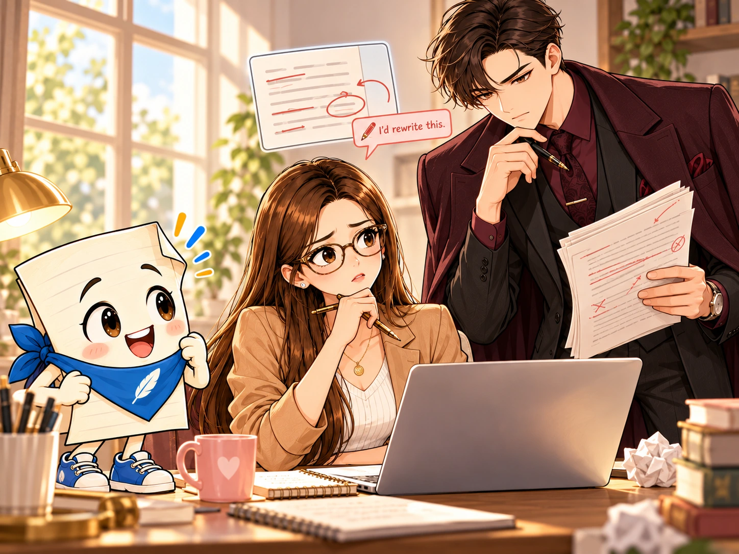 This Doesn’t Sound Like Me — original DeskDraft story artwork